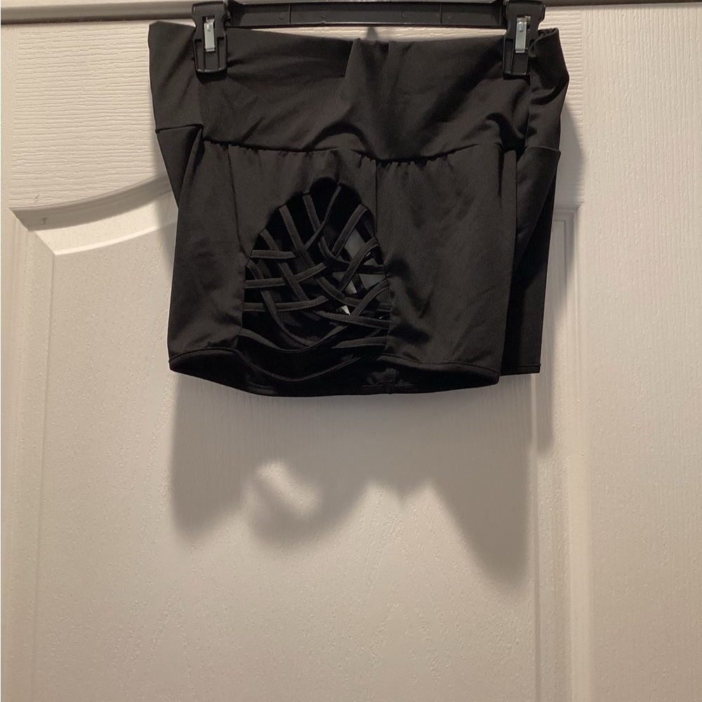 Athletic Skirt with Strappy Back Detail